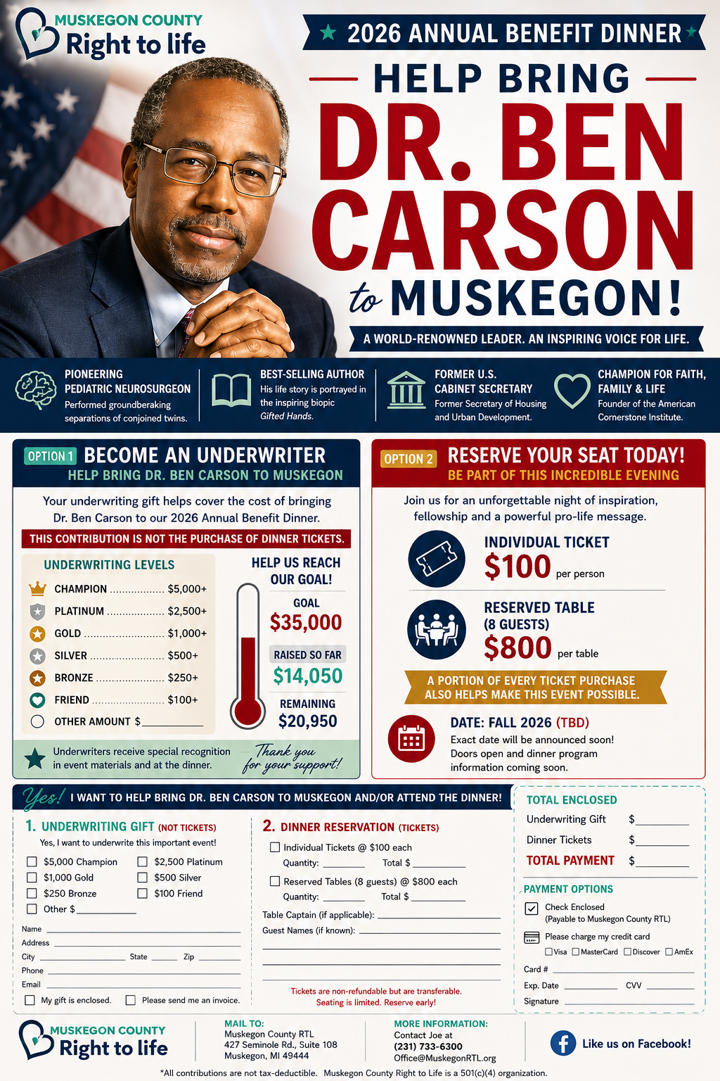 Life Dinner with Dr. Ben Carson